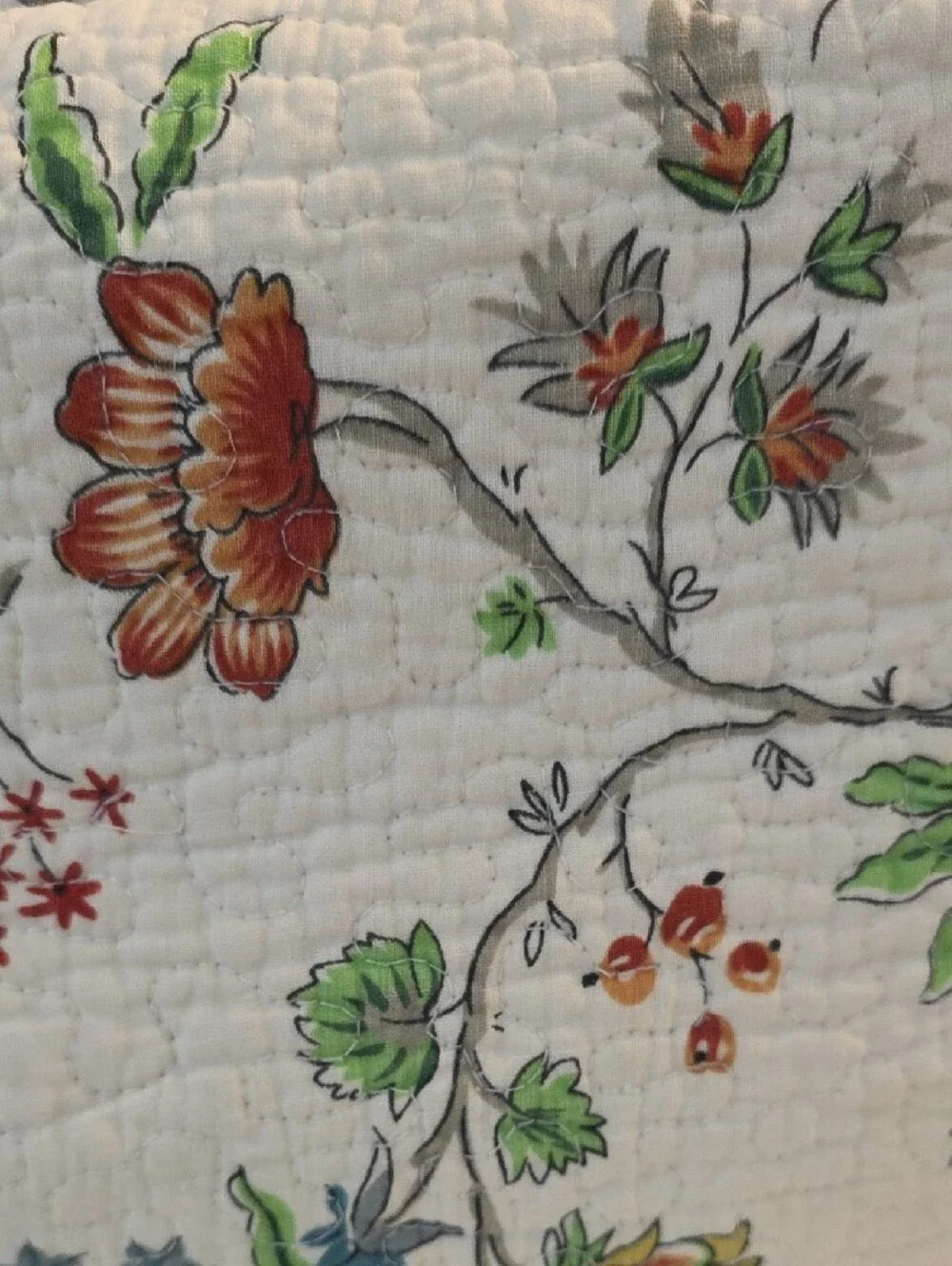CMN Homes Floral Botanical Hawaiian Quilted Cotton Pillow Sham Set